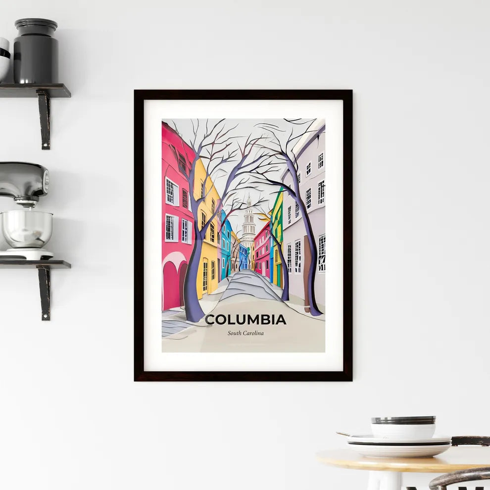 Vivid Columbia, South Carolina, Framed Wall Art