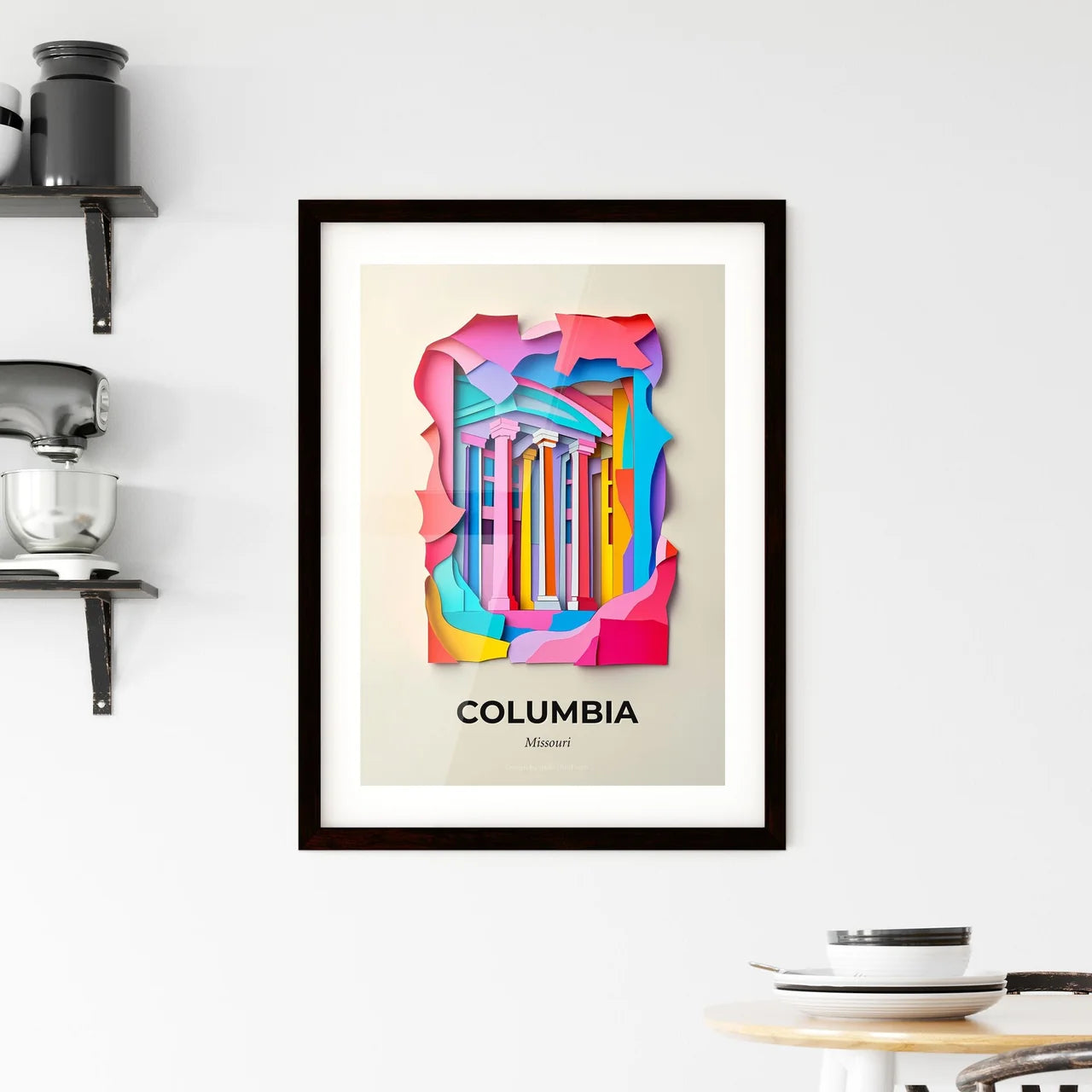 Vivid Columbia, Missouri, Framed Wall Art