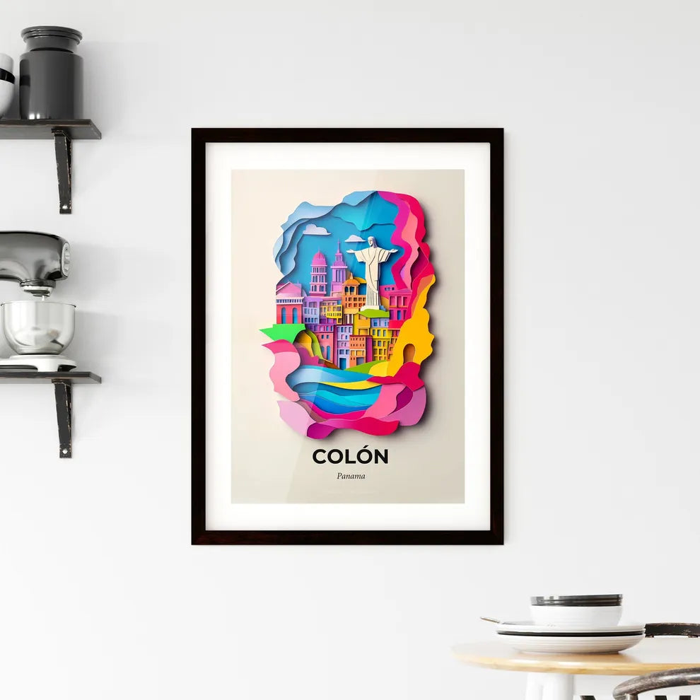 Vivid Colón, Panama, Framed Wall Art