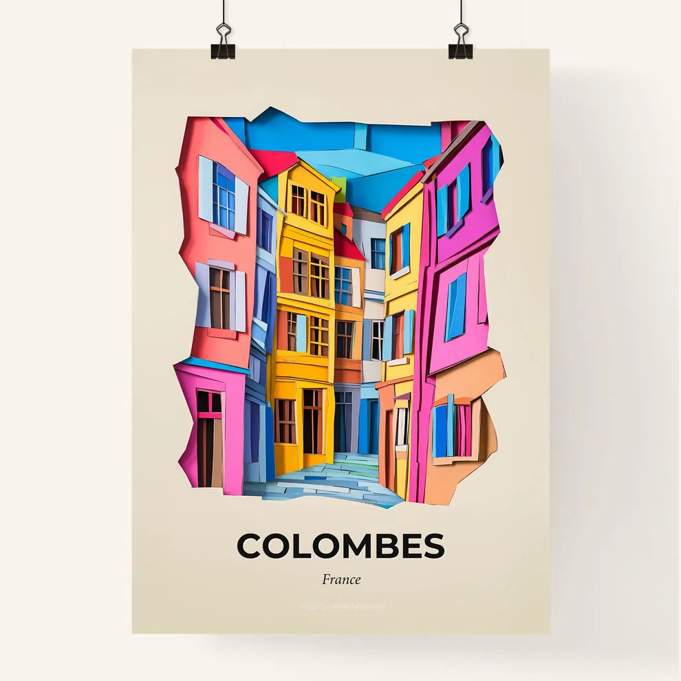 Vivid Colombes, France, Colorful Poster