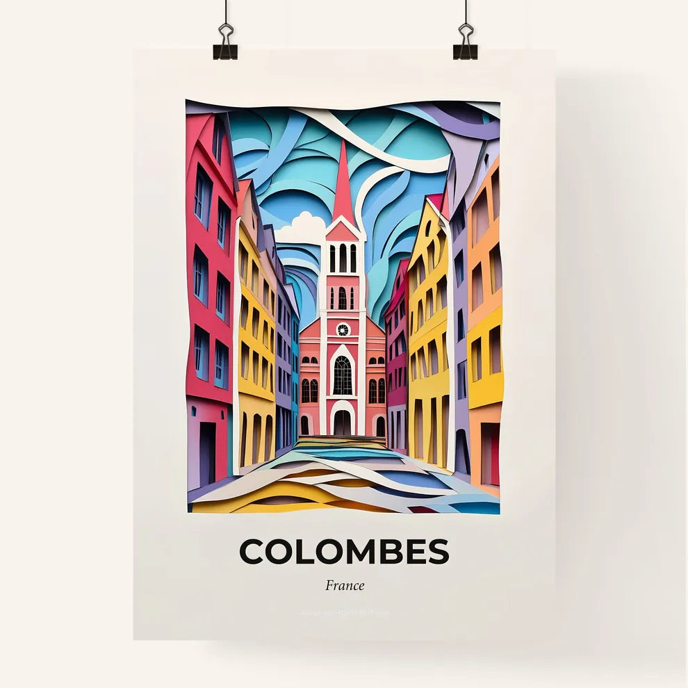 Vivid Colombes, France, Colorful Poster