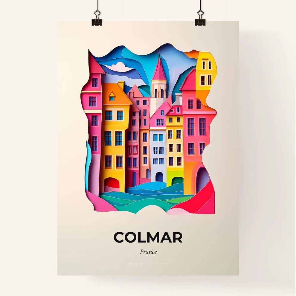 Vivid Colmar, France, Colorful Poster