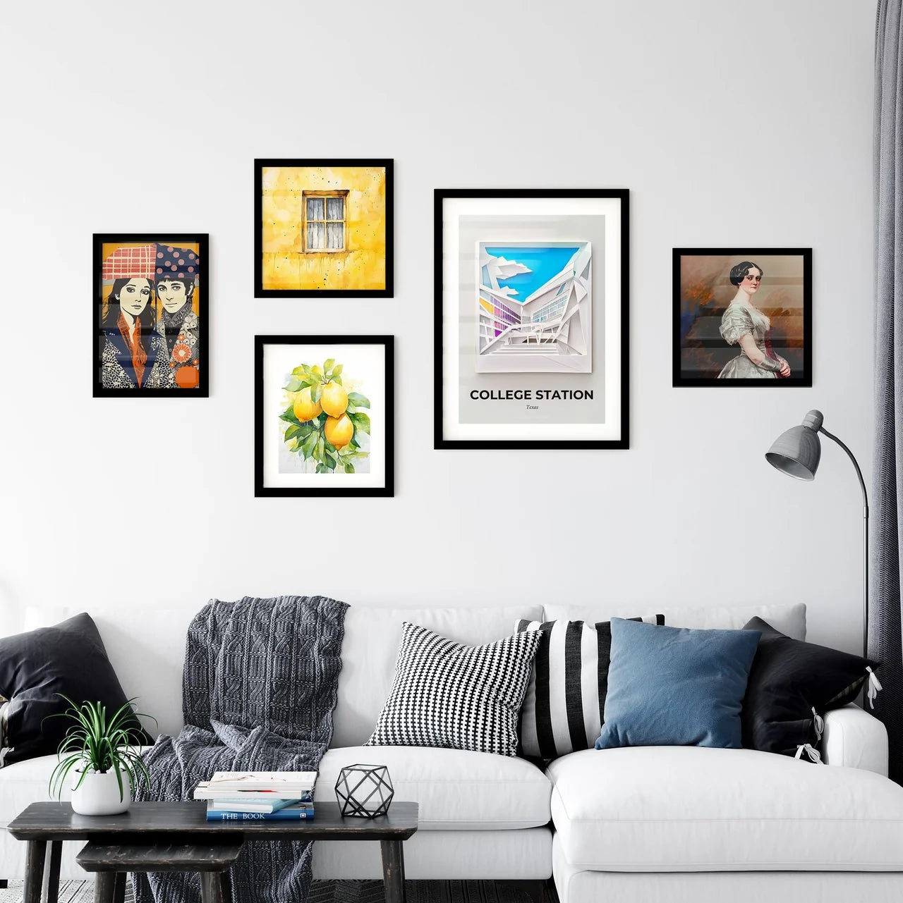 Vivid College Station, Texas, Premium Framed Prints