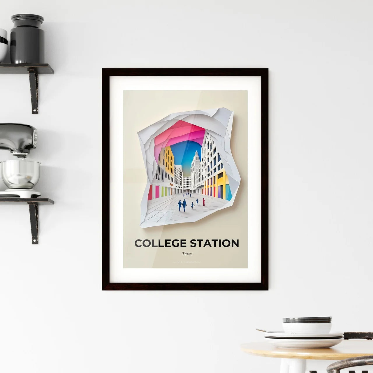 Vivid College Station, Texas, Framed Wall Art