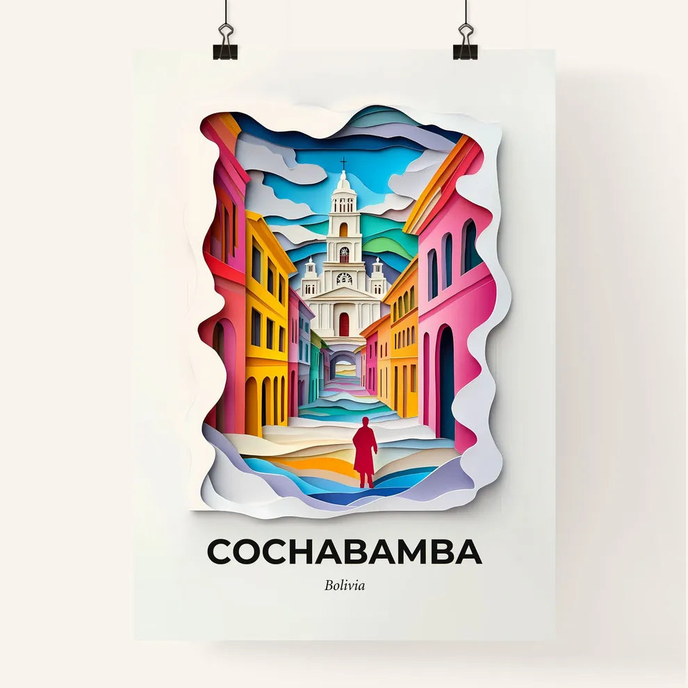 Vivid Cochabamba, Bolivia, Colorful Poster