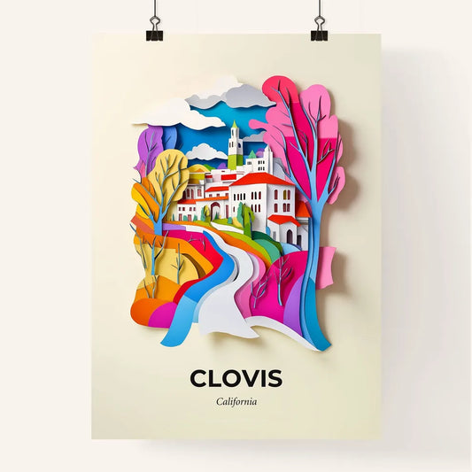 Vivid Clovis, California, Colorful Poster