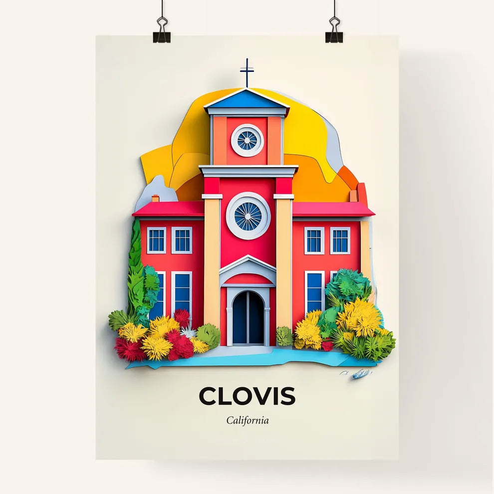 Vivid Clovis, California, Colorful Poster
