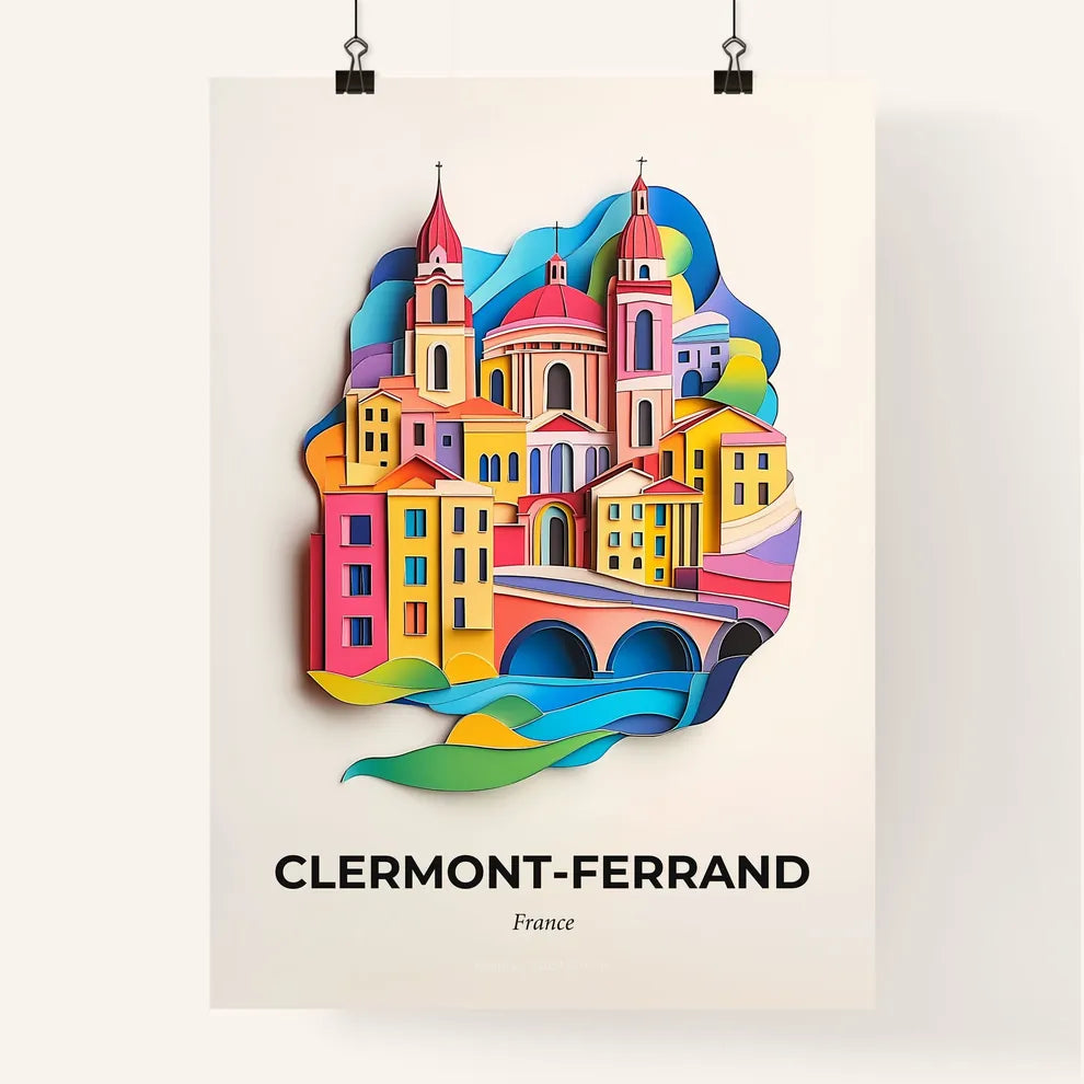 Vivid Clermon, Colorful Poster