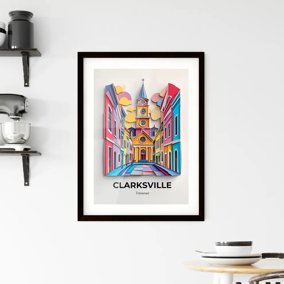 Vivid Clarksville, Tennessee, Framed Wall Art