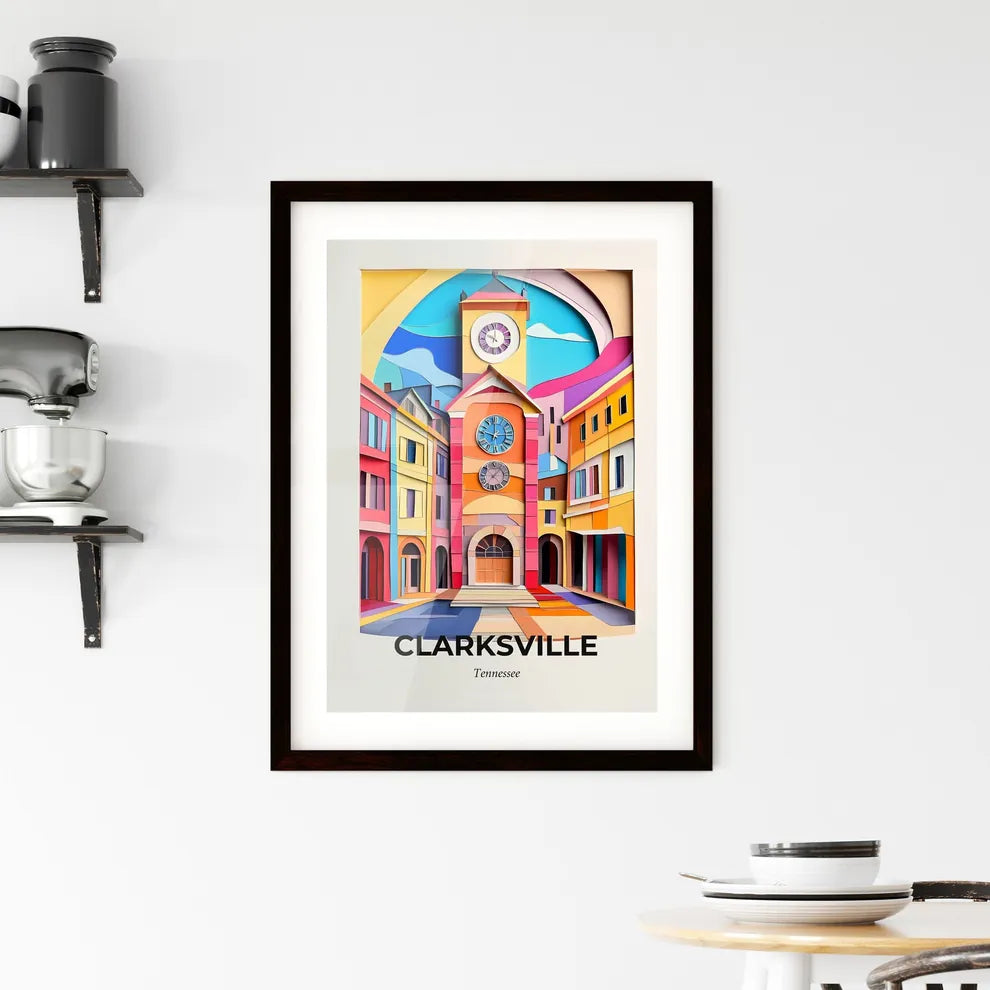 Vivid Clarksville, Tennessee, Framed Wall Art