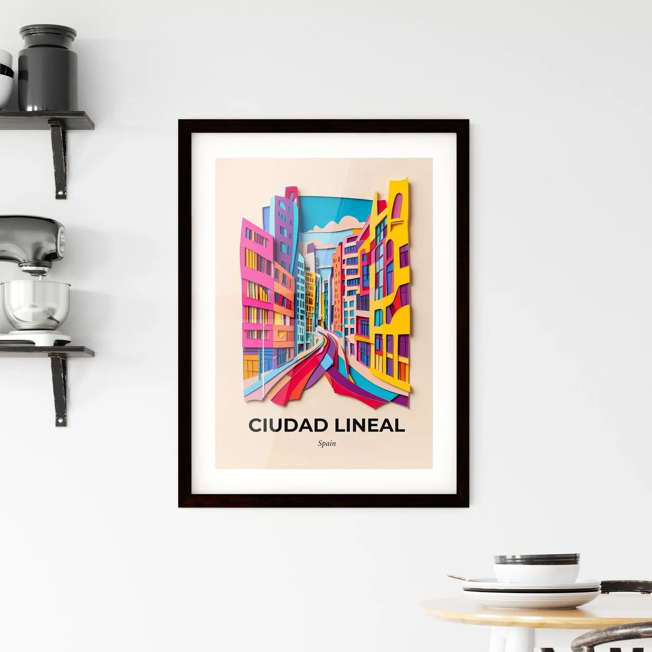 Vivid Ciudad Lineal, Spain, Framed Wall Art