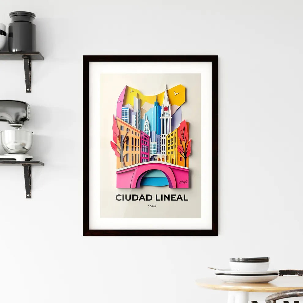 Vivid Ciudad Lineal, Spain, Framed Wall Art