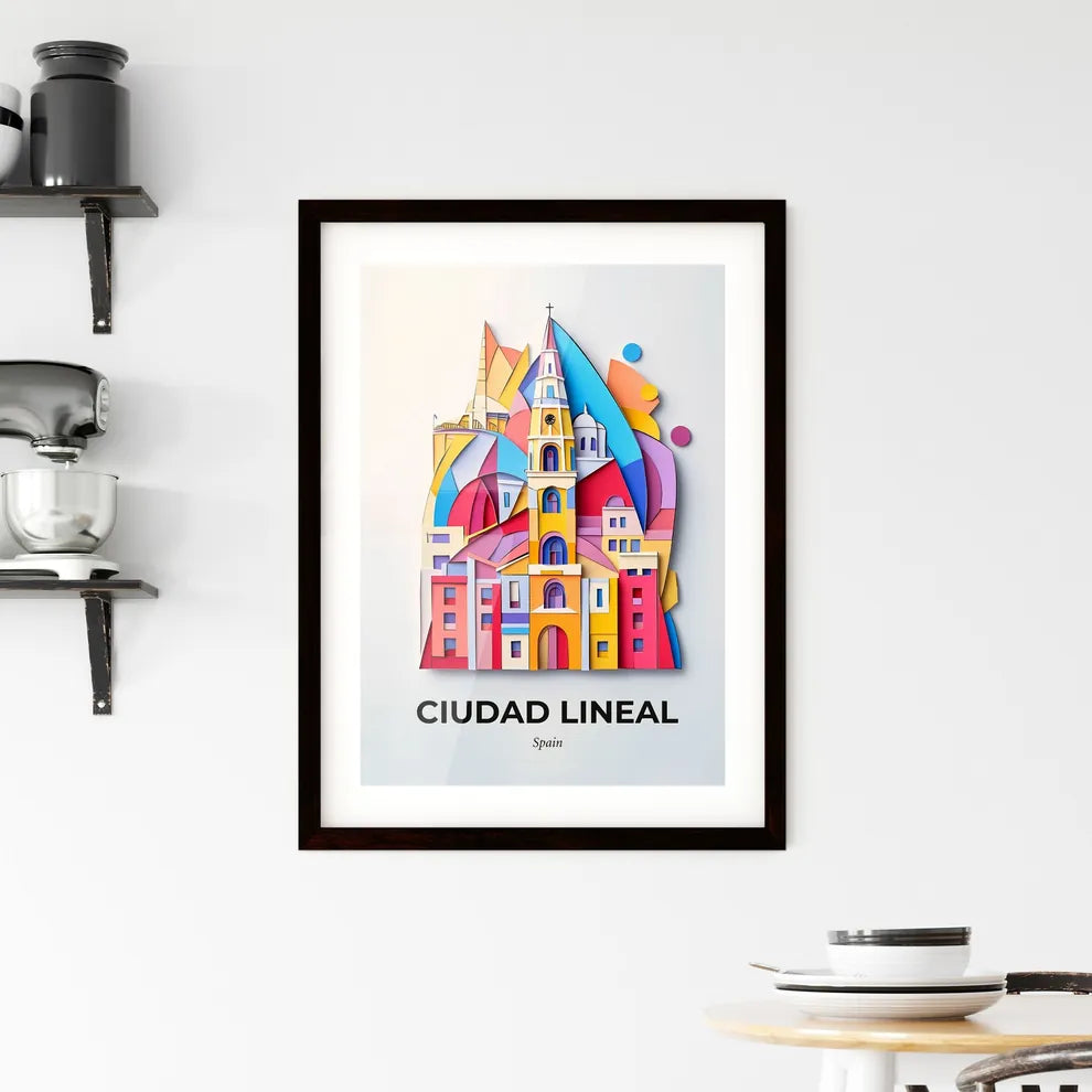 Vivid Ciudad Lineal, Spain, Framed Wall Art