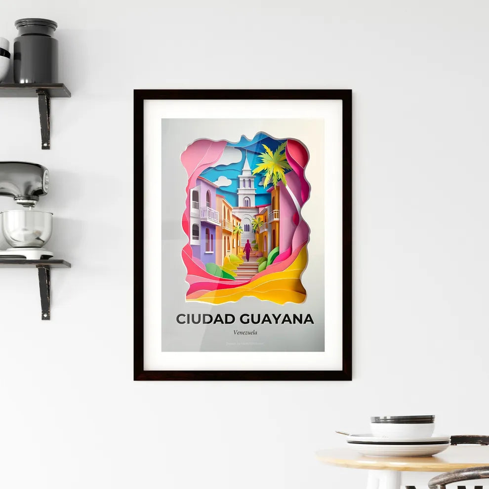 Vivid Ciudad Guayana, Venezuela, Framed Wall Art
