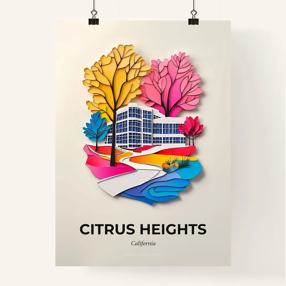 Vivid Citrus Heights, California, Colorful Poster
