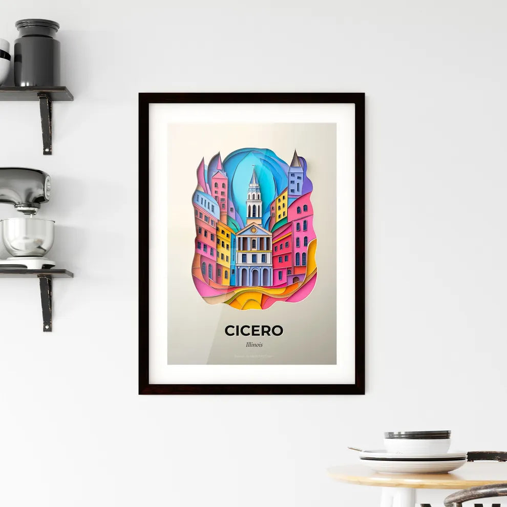 Vivid Cicero, Illinois, Framed Wall Art
