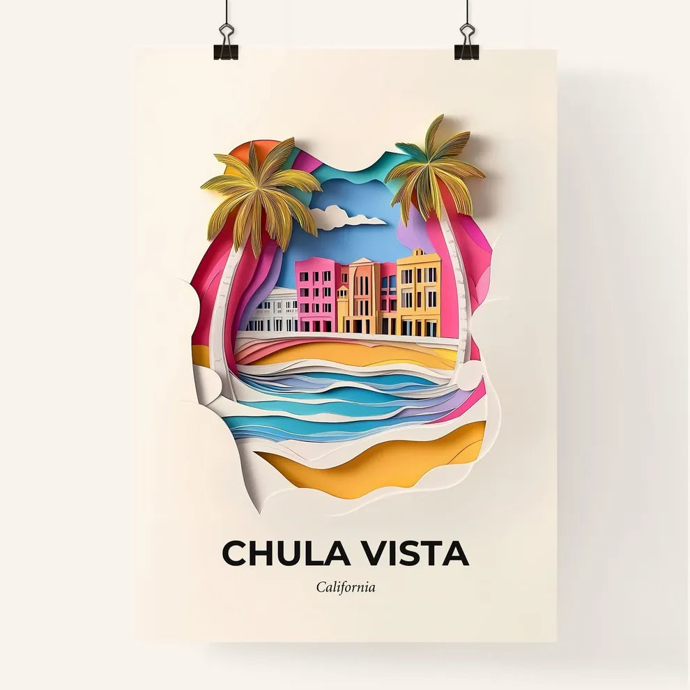 Vivid Chula Vista, California, Colorful Poster
