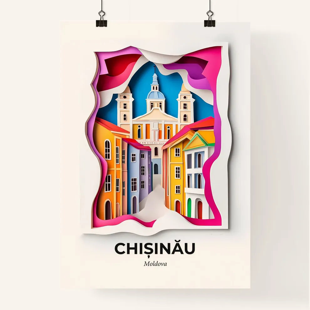 Vivid Chișinău, Moldova, Colorful Poster
