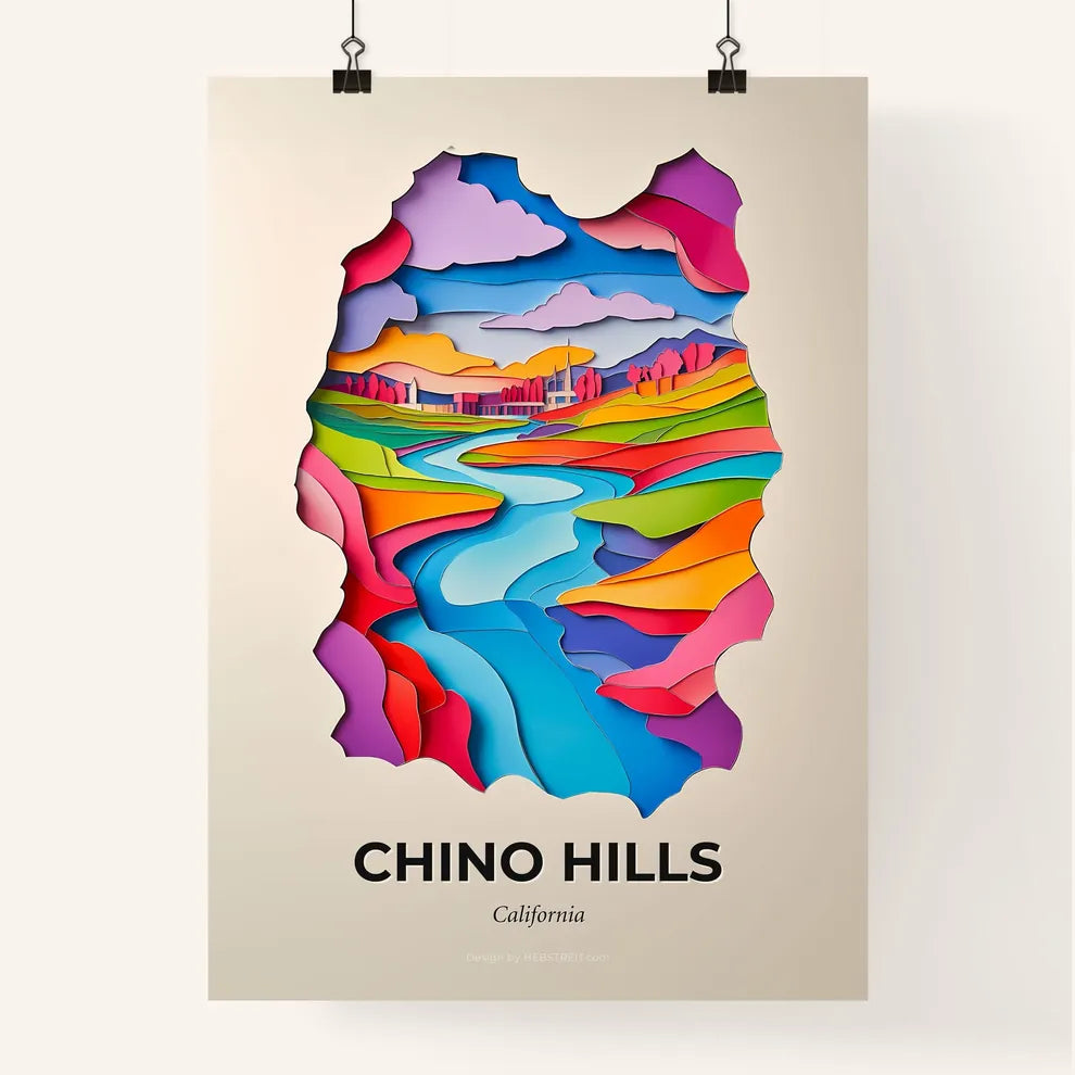 Vivid Chino Hills, California, Colorful Poster