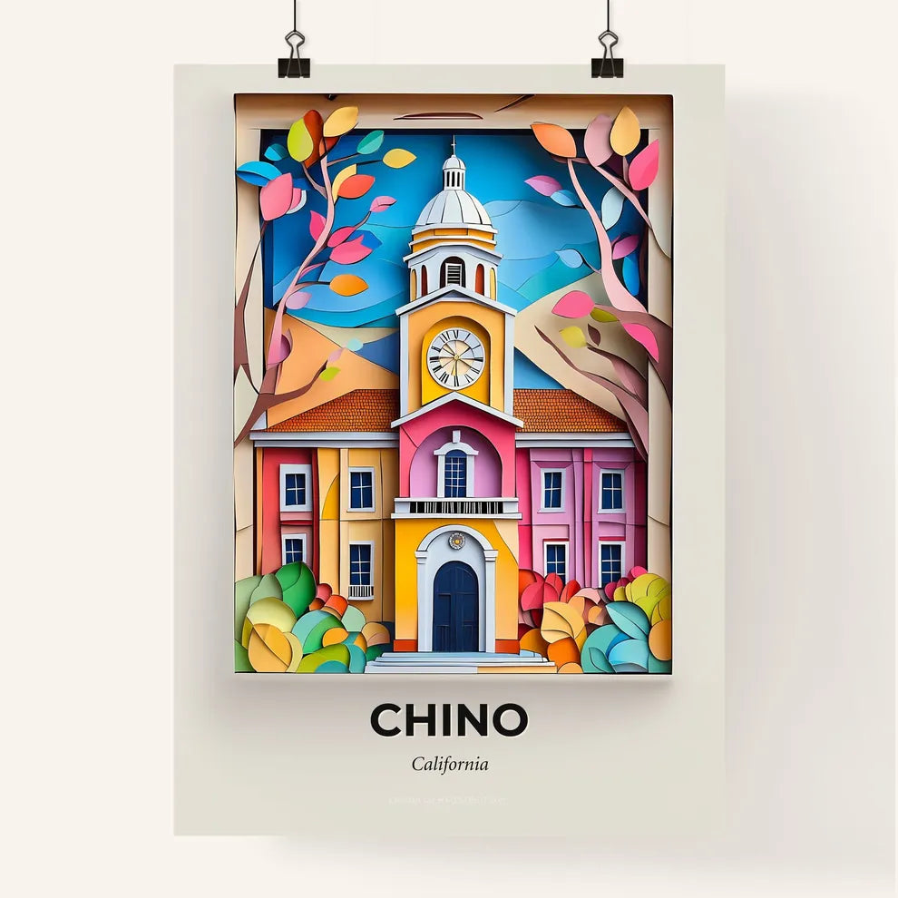 Vivid Chino, California, Colorful Poster