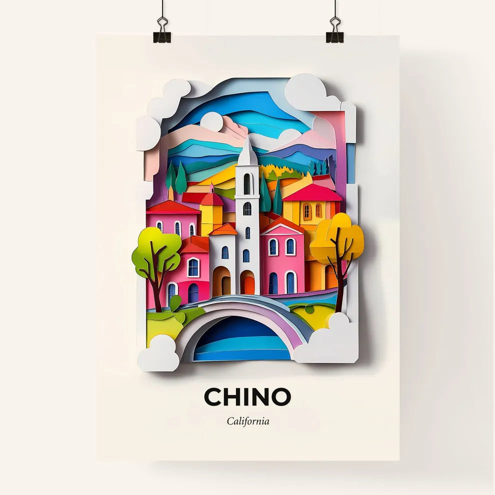 Vivid Chino, California, Colorful Poster