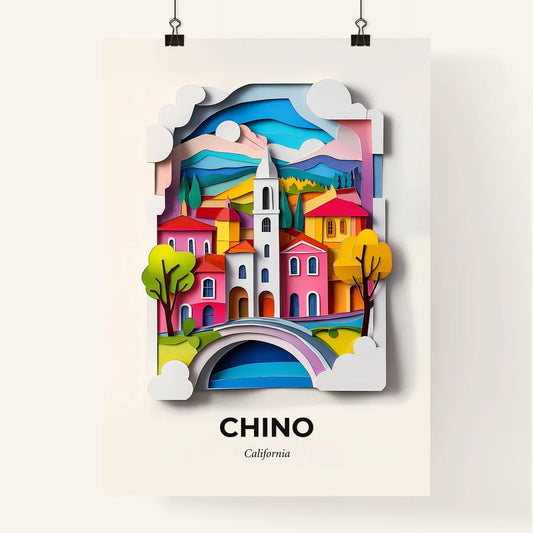 Vivid Chino, California, Colorful Poster