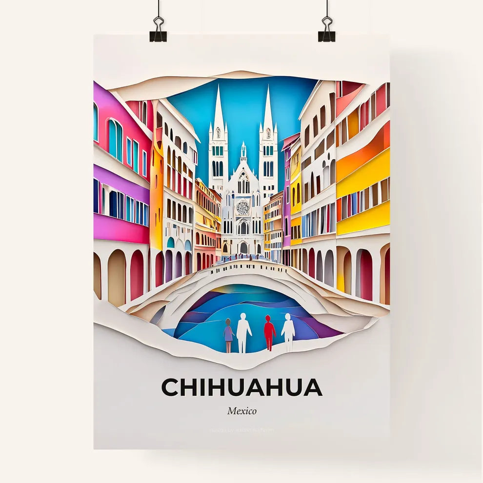 Vivid Chihuahua, Mexico, Colorful Poster