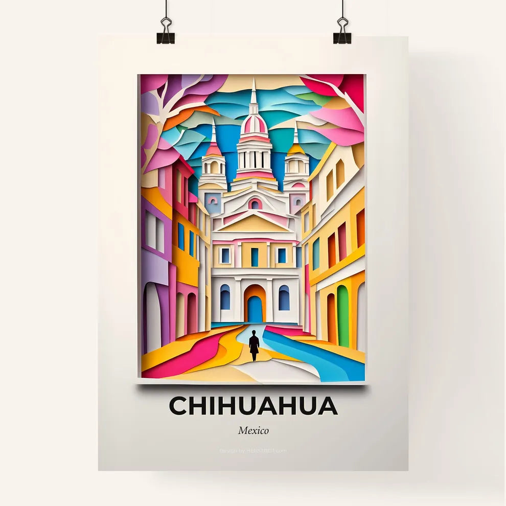 Vivid Chihuahua, Mexico, Colorful Poster