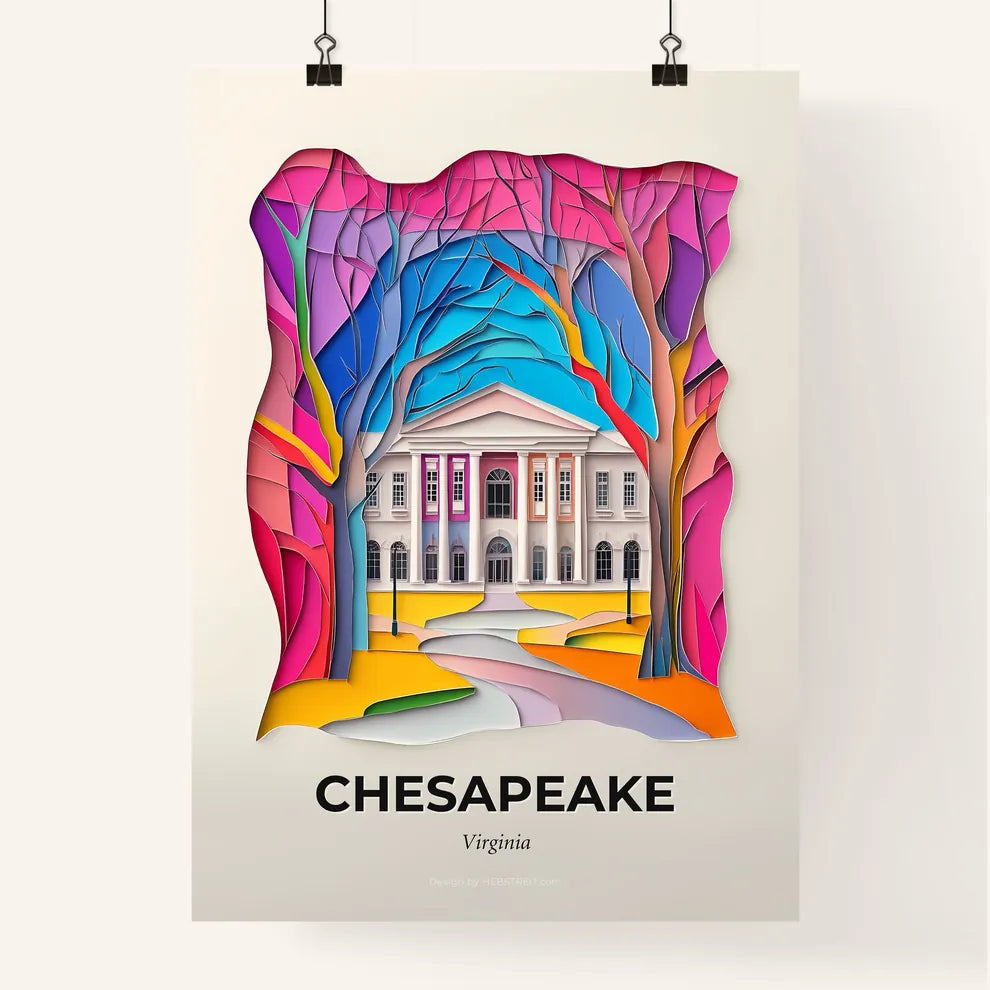 Vivid Chesapeake, Virginia, Colorful Poster