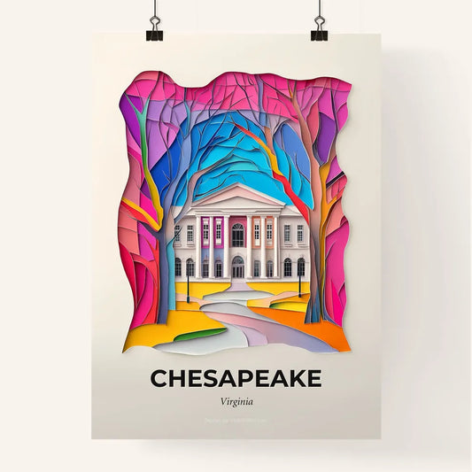 Vivid Chesapeake, Virginia, Colorful Poster