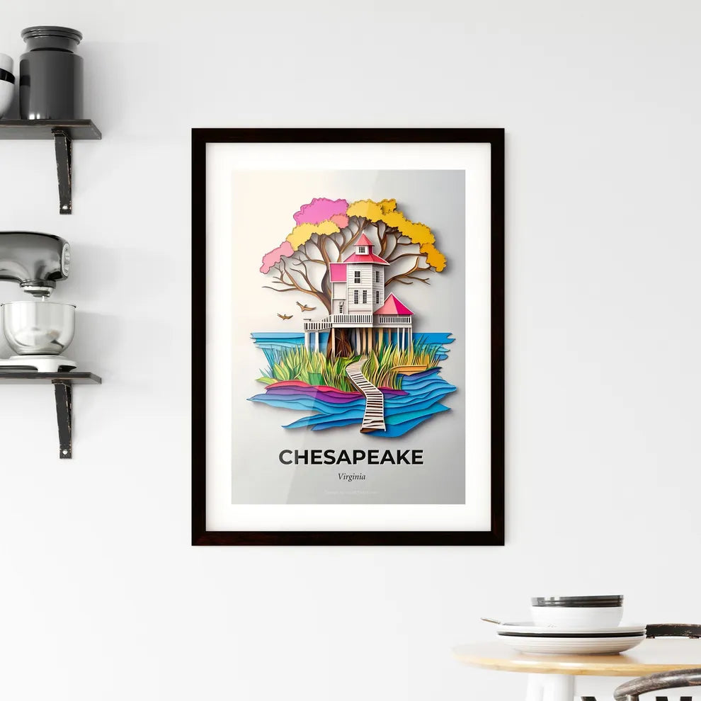 Vivid Chesapeake, Virginia, Framed Wall Art