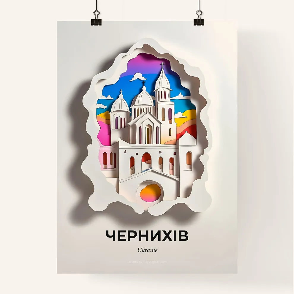 Vivid Chernihiv, Ukraine, Colorful Poster
