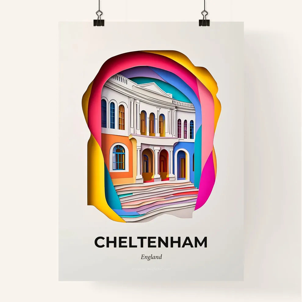 Vivid Cheltenham, England, Colorful Poster