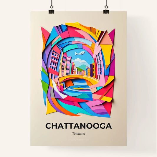 Vivid Chattanooga, Tennessee, Colorful Poster
