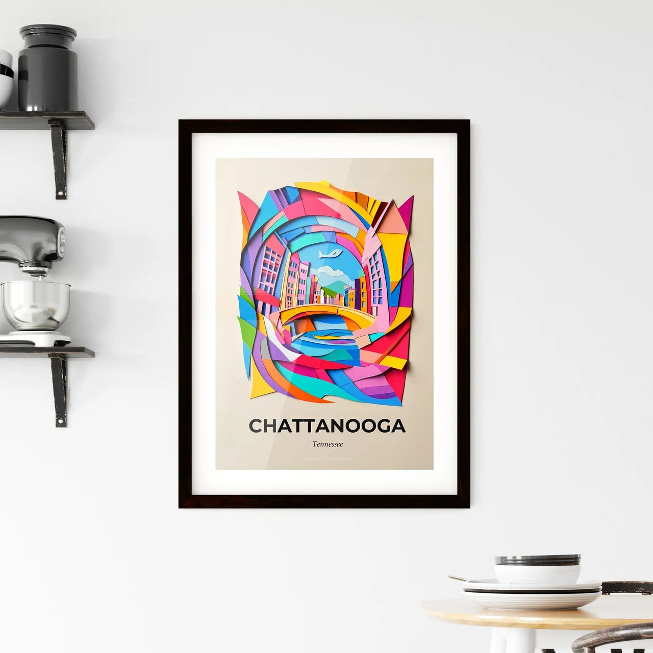 Vivid Chattanooga, Tennessee, Framed Wall Art