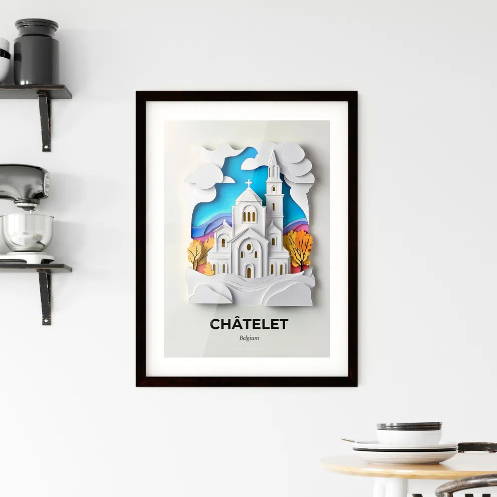 Vivid Châtelet, Belgium, Framed Wall Art