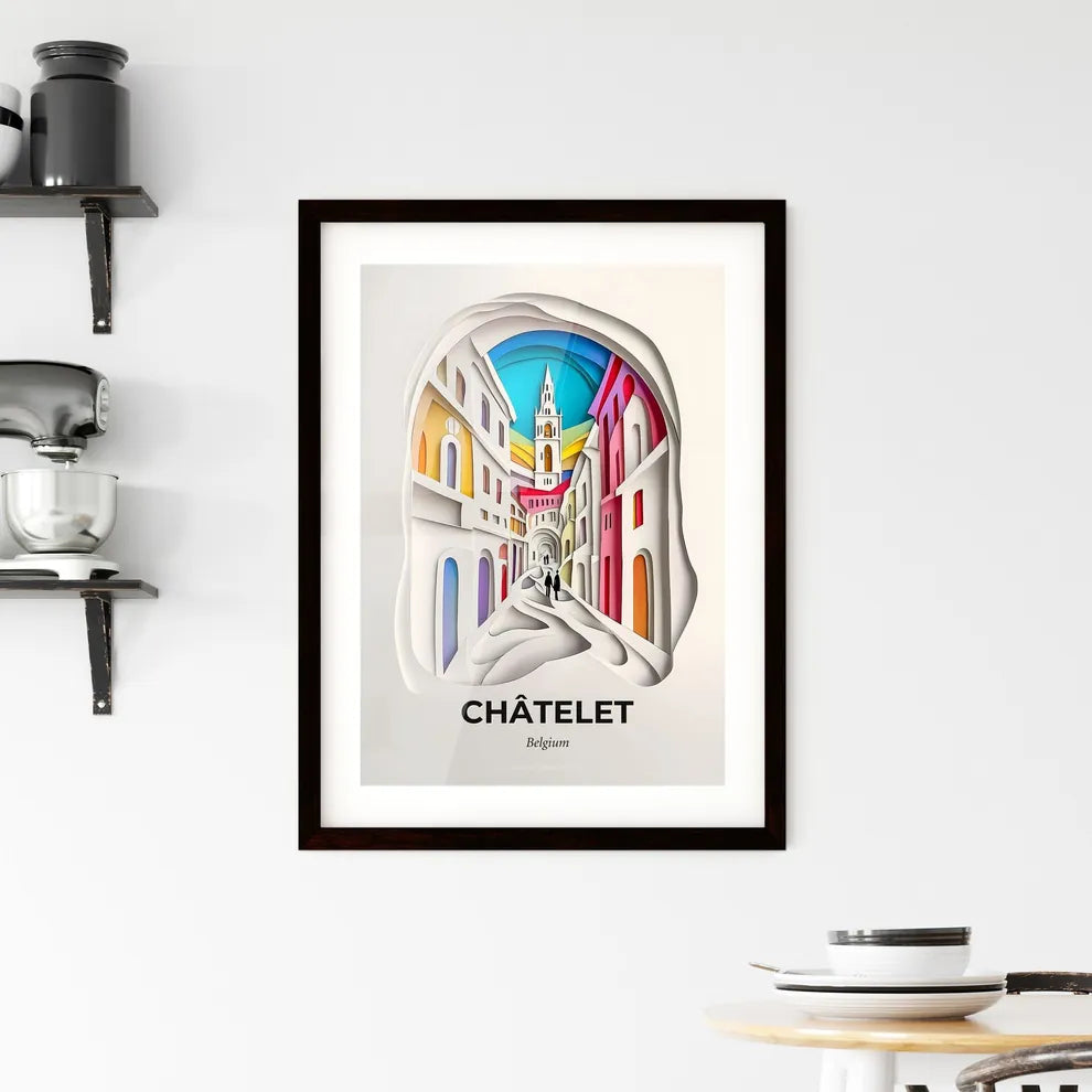 Vivid Châtelet, Belgium, Framed Wall Art