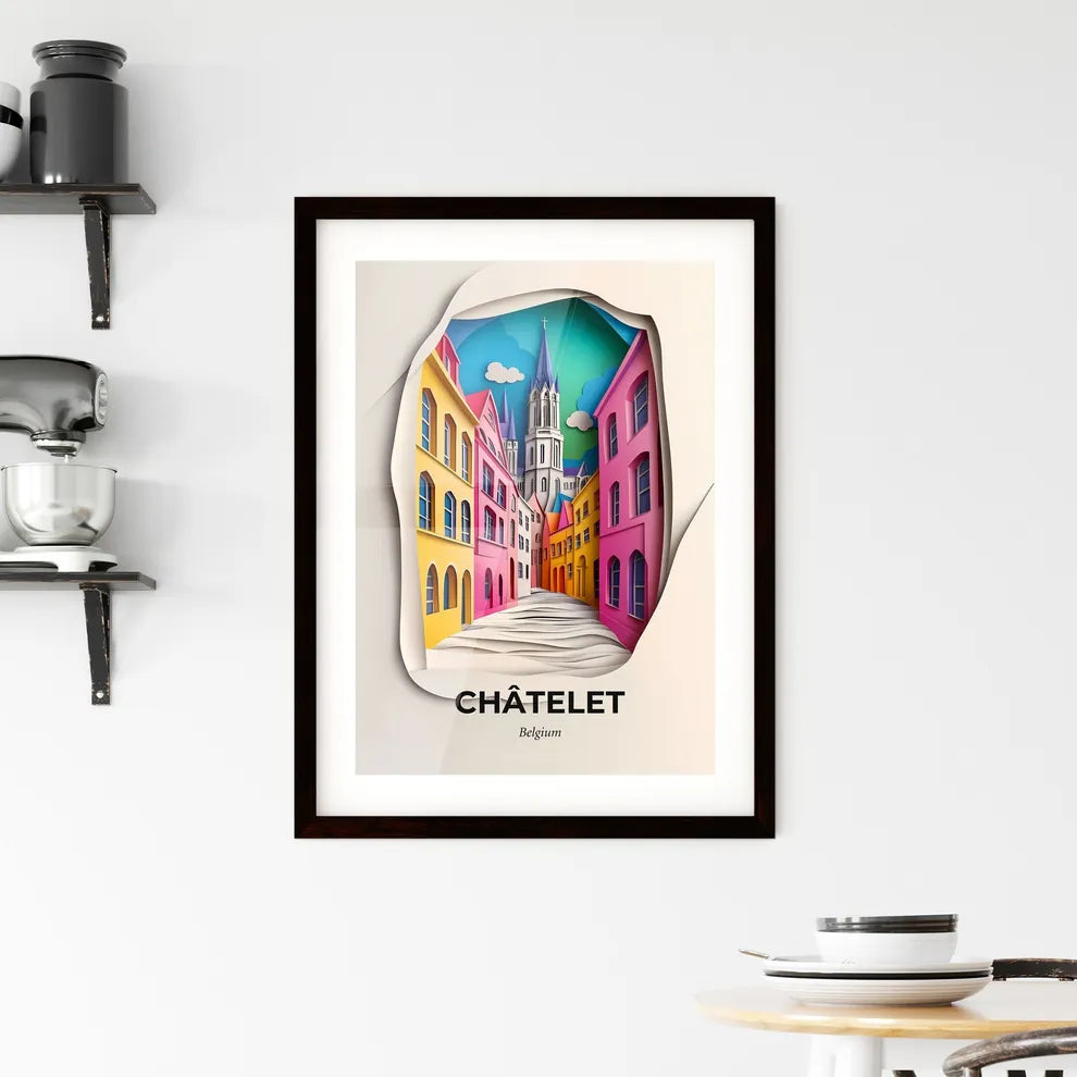 Vivid Châtelet, Belgium, Framed Wall Art