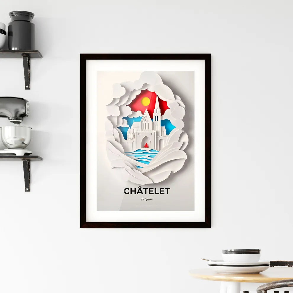 Vivid Châtelet, Belgium, Framed Wall Art