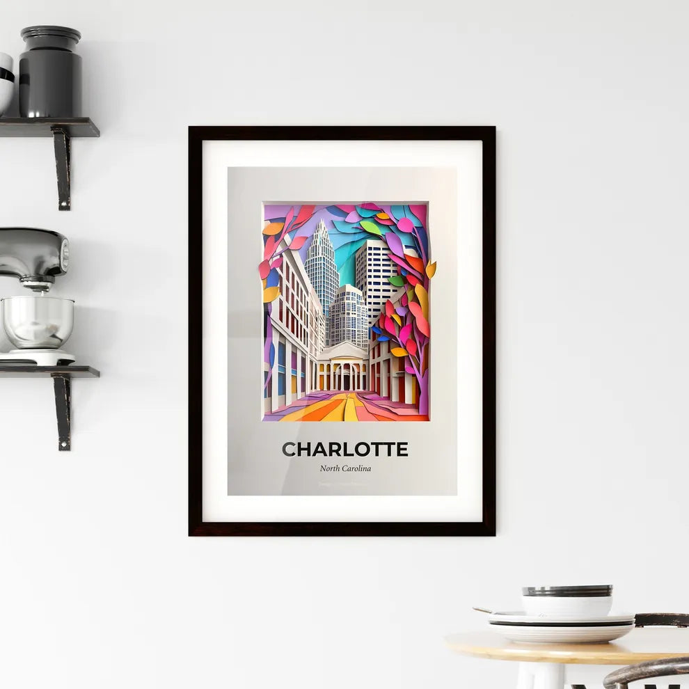 Vivid Charlotte, North Carolina, Framed Wall Art