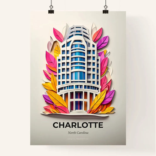 Vivid Charlotte, North Carolina, Colorful Poster
