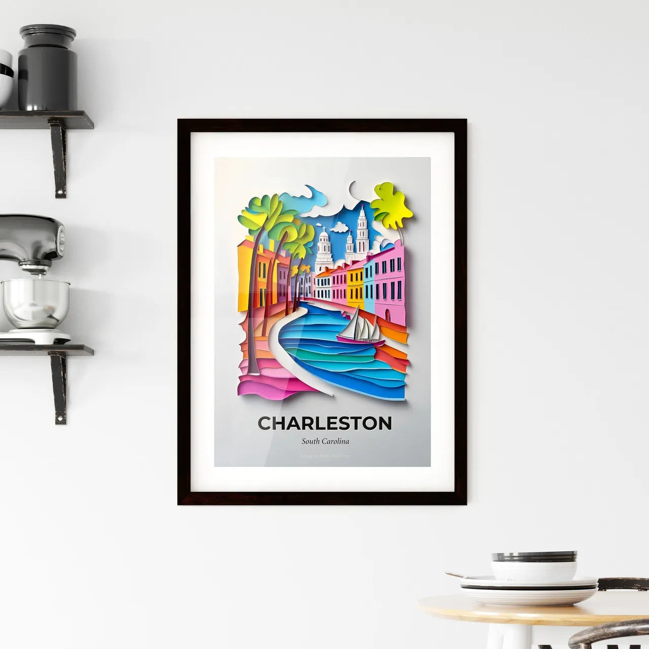 Vivid Charleston, South Carolina, Framed Wall Art