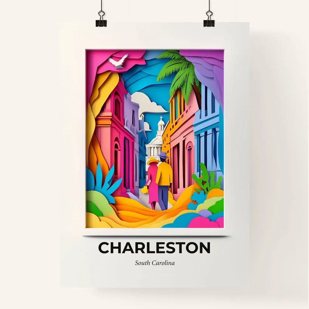 Vivid Charleston, South Carolina, Colorful Poster