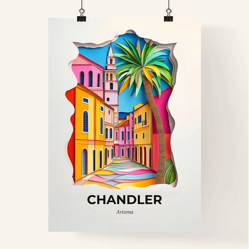 Vivid Chandler, Arizona, Colorful Poster