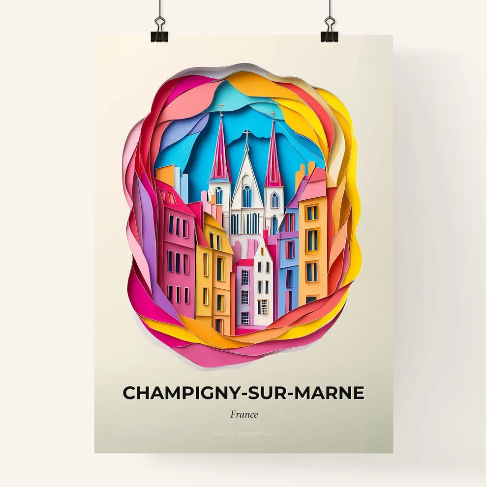 Vivid Champign, Colorful Poster