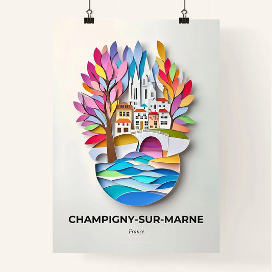 Vivid Champign, Colorful Poster