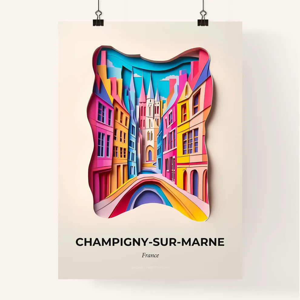Vivid Champign, Colorful Poster