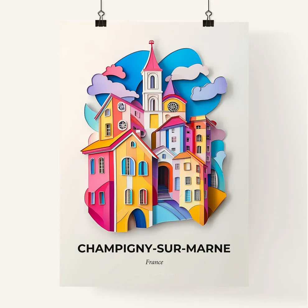 Vivid Champign, Colorful Poster