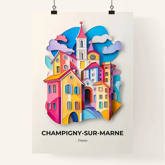 Vivid Champign, Colorful Poster