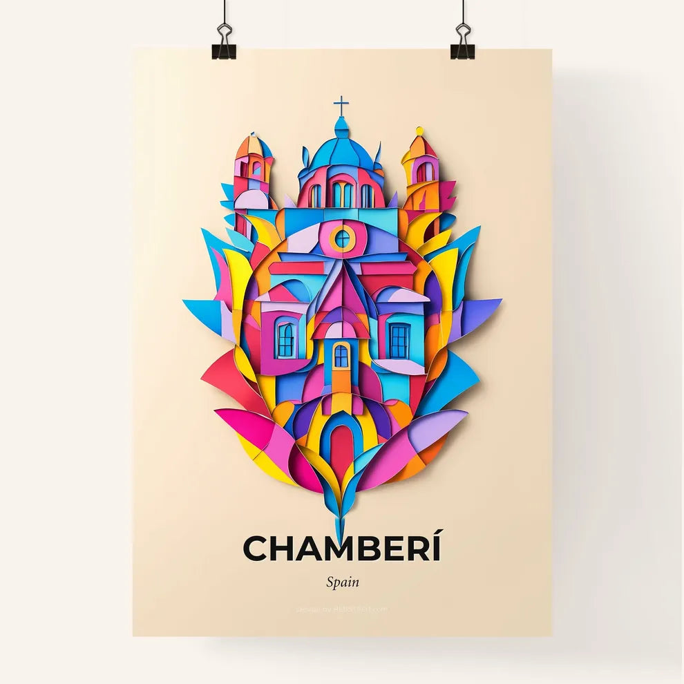 Vivid Chamberí, Spain, Colorful Poster